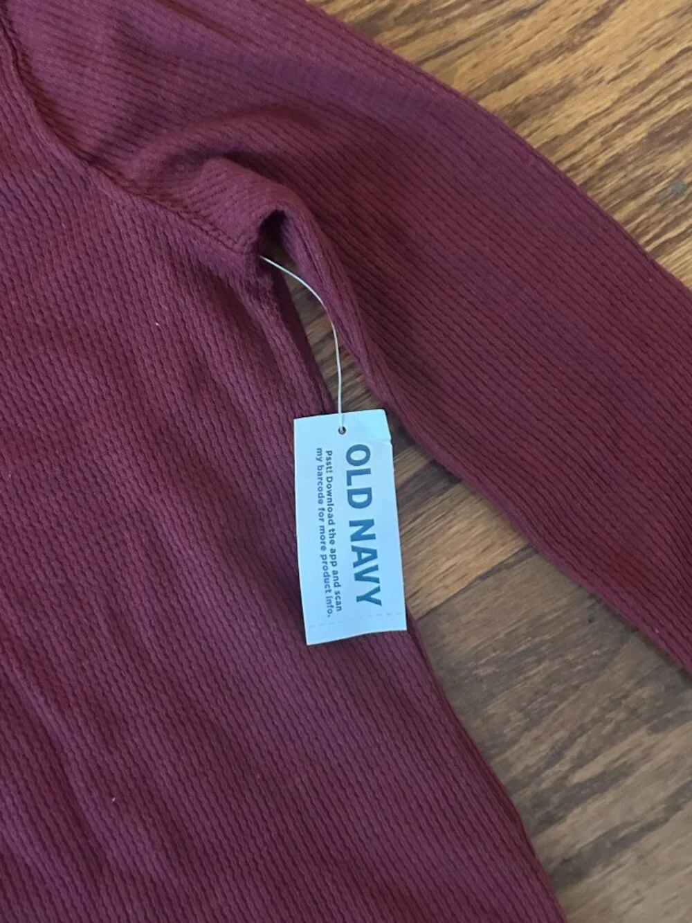 NWT Old Navy Long-Sleeve Thermal Knit Henley T-Shirt Toddler Boys Size 4T New
